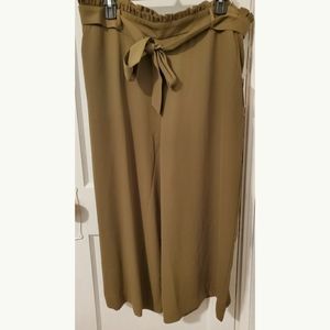 Military Green Capri Pants